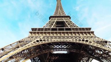 观光旅游具有里程碑意义的埃菲尔铁塔塔巴黎法国电影拍摄